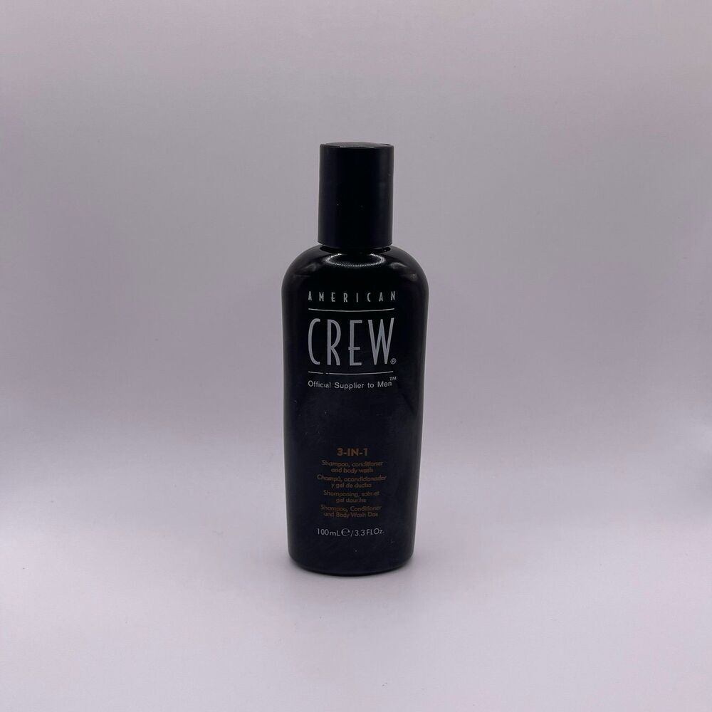 American Crew Men's 3-In-1 Travel Size Shampoo, Conditioner and Body Wash